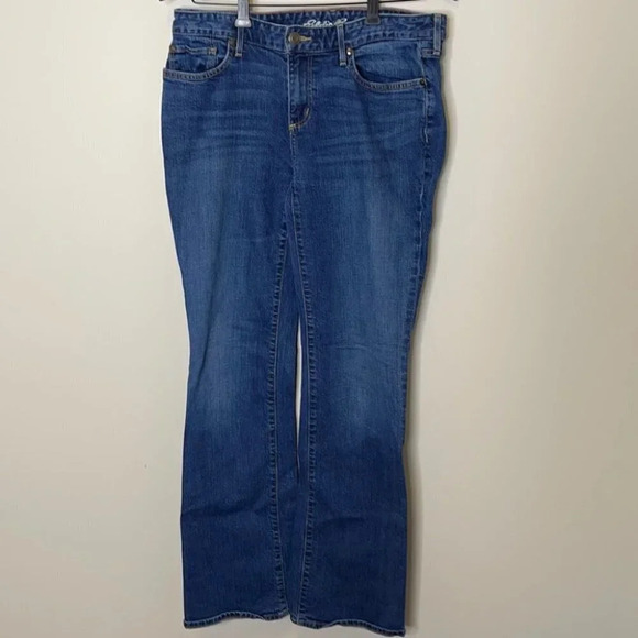 EDDIE BAUER Truly Straight Bootcut Jeans Blue Medium Wash Denim Mid-Rise Size 10 - Picture 11 of 11